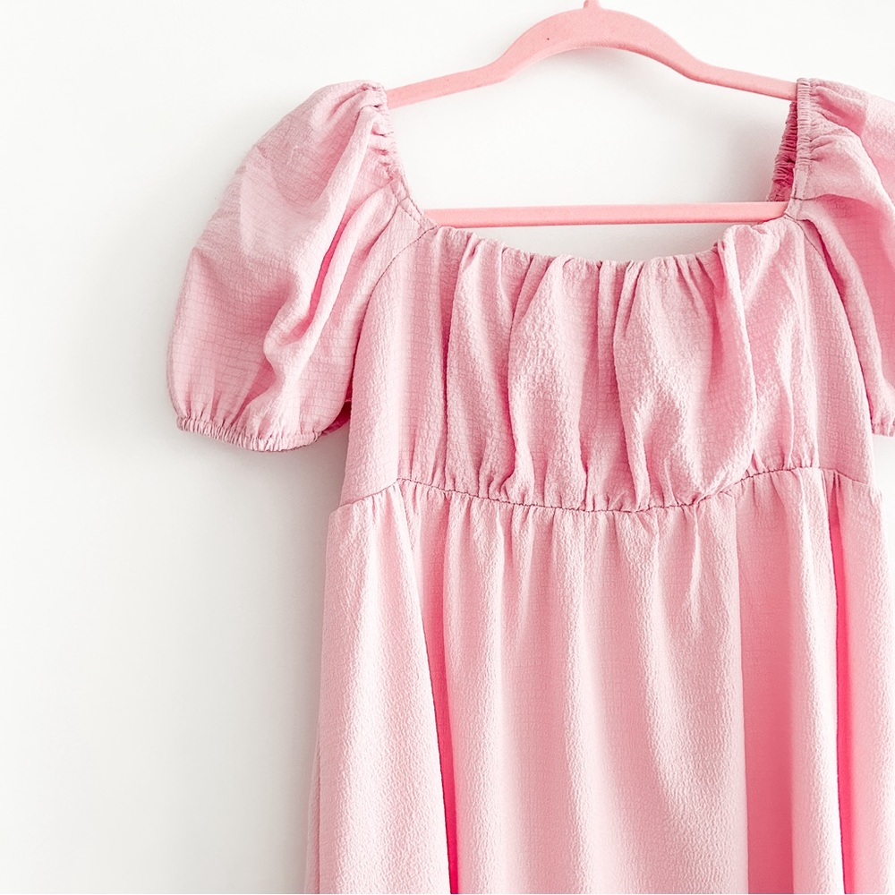 Light pink babydoll mini dress